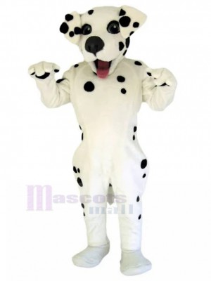 Fröhliches Maskottchen-Kostüm für schwarz gefleckten weißen Hund