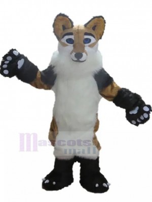 Furry Tricolor Farben Fuchs Hund Maskottchen Kostüm Tier
