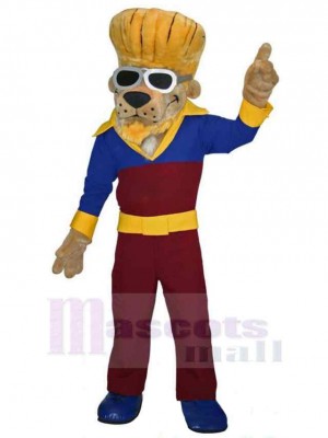 Mode-Hund Maskottchen-Kostüm Tier mit Brille