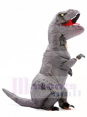 Graue T-REX Dinosaurier aufblasbare Halloween Weihnachts kostüme für Kinder