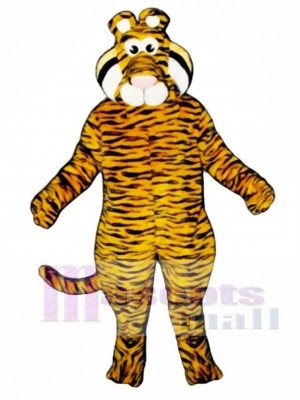 Niedliches Tyrone Tiger Maskottchen Kostüm Tier