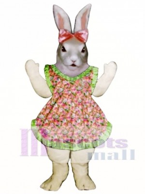 Ostern Jill Häschen Kaninchen mit Schürze & Bow Maskottchen Kostüm Tier