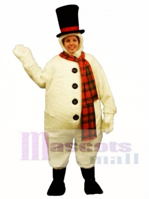Schneemann mit Kapuze Maskottchen Kostüm Weihnachten Xmas
