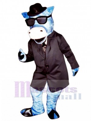Blues Moo Rinder Maskottchen Kostüm Tier 