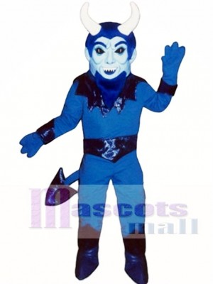 Blau Teufel Maskottchen Kostüm