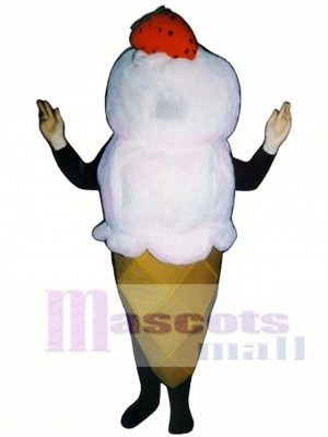 Eis Sahne Kegel Maskottchen Kostüm