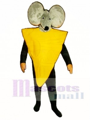 Käse Scheibe mit Maus Haube Maskottchen Kostüm Tier