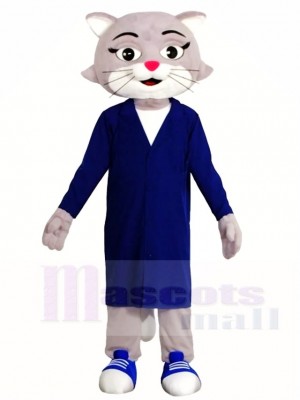 Grau Arzt Katze Maskottchen Kostüme Tier