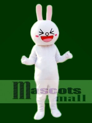 Kaninchen Hase Maskottchen Kostüm Linie Stadt Freunde Maskottchen