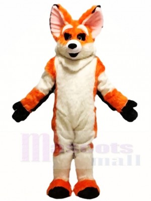 Orange Heiser Hund Fursuit Fuchs Maskottchen Kostüme Tier
