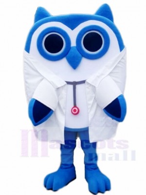 Blau Eule Arzt Maskottchen Kostüme Tier