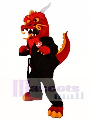 Rote Kung Fu Drachen Maskottchen Kostüme Tier