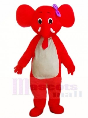 rot Elefant Maskottchen Kostüme Tier