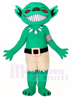 Grün Goblin Maskottchen Kostüme Monster
