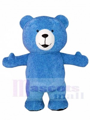 Blau Teddy Bär Maskottchen Kostüme Tier