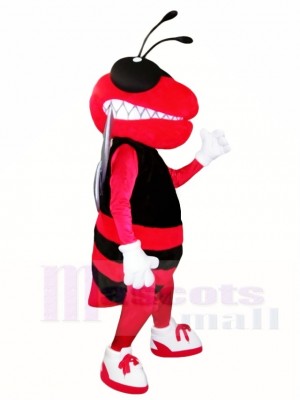 Rote und schwarze Hornisse Biene Maskottchen Kostüme Insekt