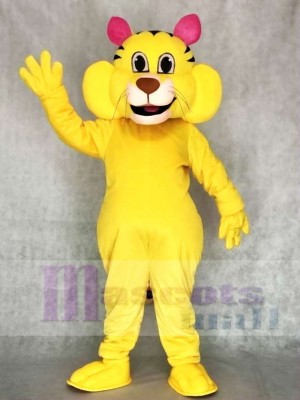 Netter großer gelber Yeller Katze Maskottchen Kostüme Tier