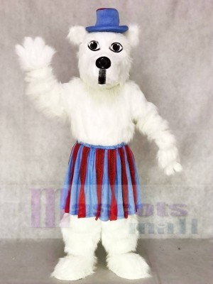 Weißer Scottie Hund mit Rock & Tam Maskottchen Kostüme Tier