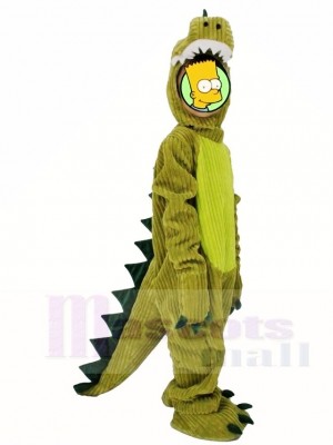 Für Kinder Grüner Dinosaurier Pyjama Maskottchen Party Halloween Weihnachten Kostüme