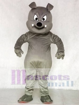 Niedlich Grau Buster Bulldogge Maskottchen Kostüm Tier