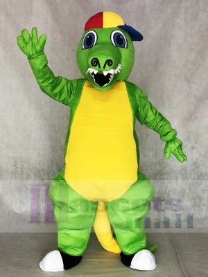 Grünes Krokodil Maskottchen Kostüme Alligator für Erwachsene