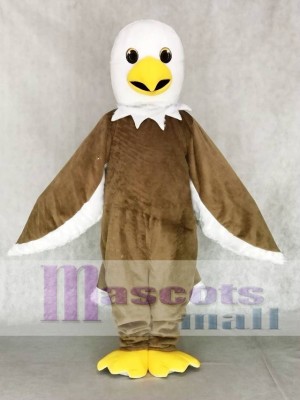 Nettes freundliches hellbraunes Adler Maskottchen Kostüm Tier