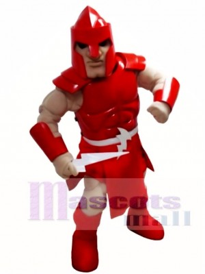 rot Titan Spartaner Trojaner Ritter Krieger Maskottchen Kostüm Menschen