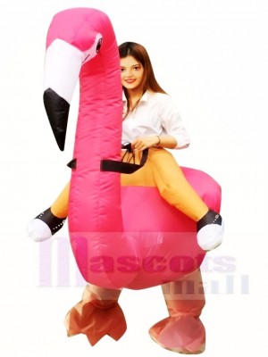Flamingo Tragen Sie mich auf aufblasbare Halloween Kostüme für Erwachsene
