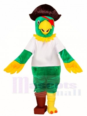 Grüne Pirat Papagei Maskottchen Kostüme Vogel Tier
