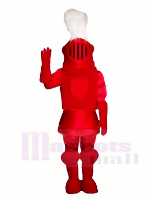 rot Ritter Maskottchen Kostüme Menschen