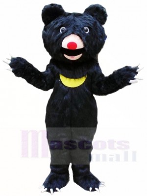 Behaart Schwarz Bär Maskottchen Kostüme Tier