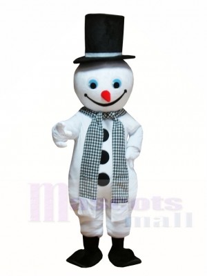 Schneemann mit Hut und Schal Maskottchen Kostüme Weihnachten Xmas