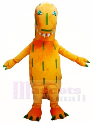 Orange T-Rex Dinosaurier Maskottchen Kostüme
