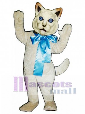 Süße Katze mit Bow Maskottchen Kostüm Tier 