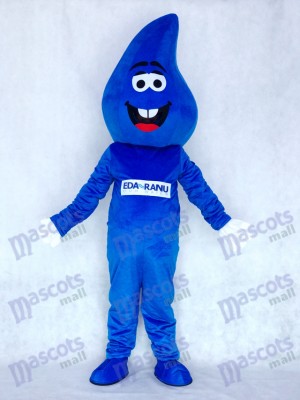 Wassertropfen Blau RainDrop Maskottchen Kostüm