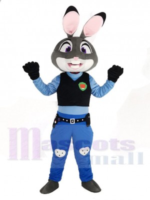 Zootopia Komisch Judy Hopps Polizei Maskottchen Kostüm Karikatur