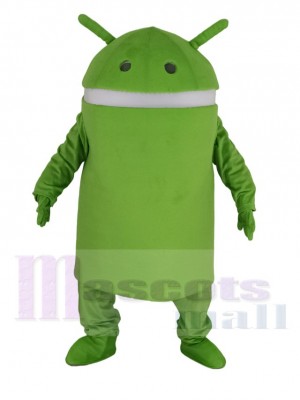 Grün Android Roboter Maskottchen Kostüm