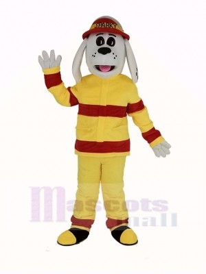 Neu Sparky das Feuer Hund mit rot Hut Maskottchen Kostüm