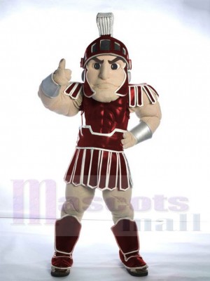 Kastanienbrauner Spartan Trojan Knight Sparty Maskottchen-Kostüm Personen