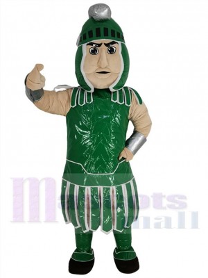 Grüner Spartanischer Trojanischer Ritter Sparty Krieger Maskottchen Kostüm Menschen