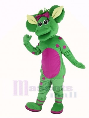 Grün Triceratops Dinosaurier Barney Baby Bop Maskottchen Kostüm