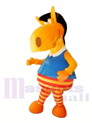 Süß Orange Pferd Maskottchen Kostüme Tier