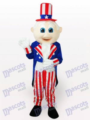 Uncle Sam Cartoon Maskottchen Kostüm für Erwachsene