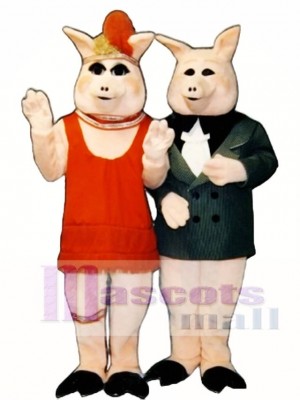 Bugsy Bologna Schwein Schwein Ferkel Maskottchen Kostüm Tier