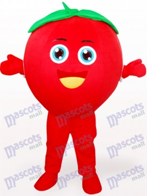 Lächelndes Tomate Frucht erwachsenes Maskottchen Kostüm