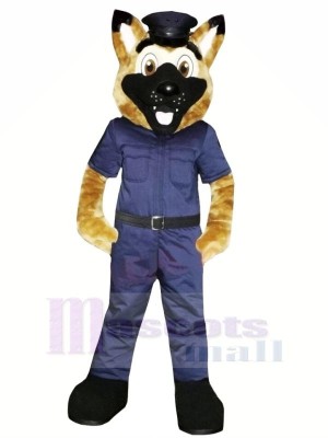Lächelnd Polizei Hund Maskottchen Kostüme Karikatur