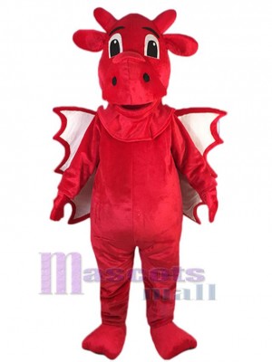 Roter Drache Maskottchen-Kostüm Tier