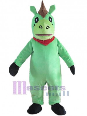 Grünes Pferd Maskottchen-Kostüm Tier