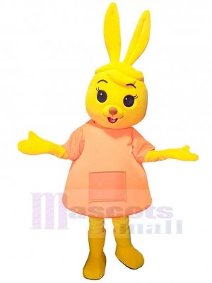 Gelbes Kaninchen Maskottchen-Kostüm Tier