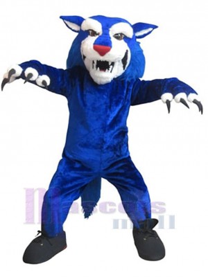 Wilder blauer Wolf Maskottchen-Kostüm Tier